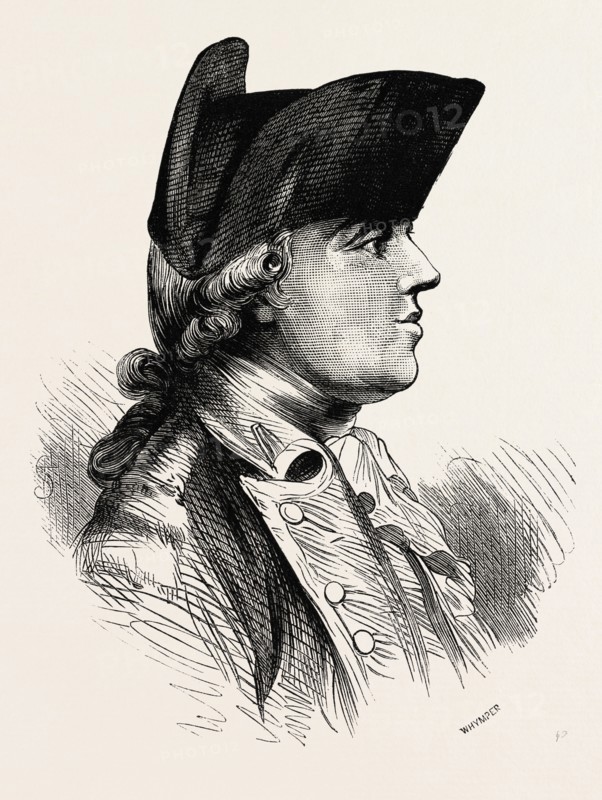 GENERAL BURGOYNE was a British army officer, politician and dramatist, 1870s engraving