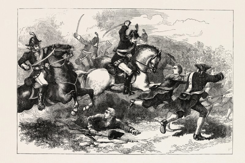 ROUT OF THE LOYAL RECRUITS, 1870s engraving
