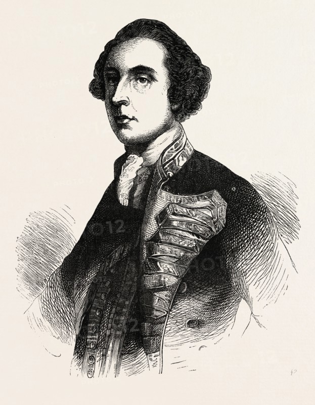 ADMIRAL RODNEY, he was a British naval officer. He is best known for his commands in the American War of Independence, US, USA, 1870s engraving