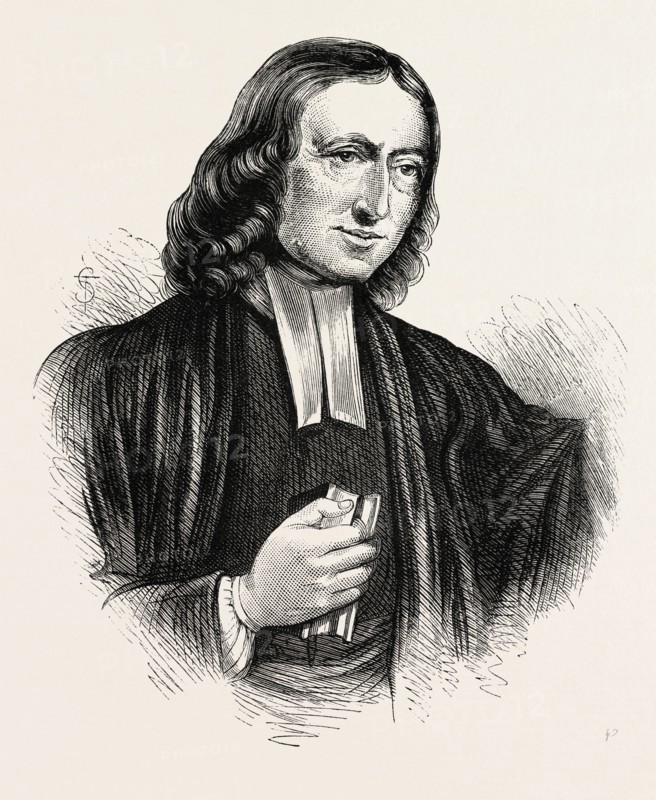 JOHN WESLEY, 1870s engraving