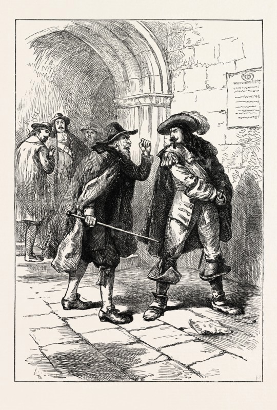 RANDOLPH THREATENED, 1870s engraving