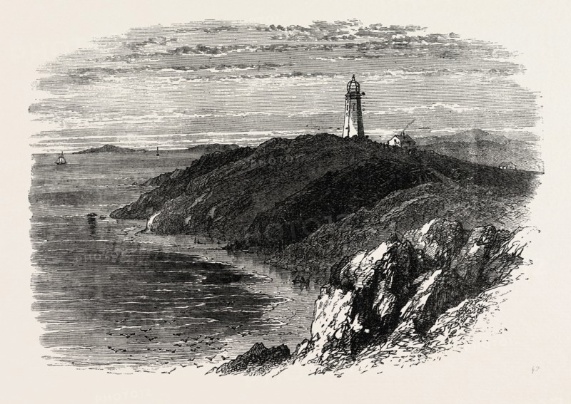 GAY'S HEAD, MARTHA'S VINEYARD, UNITED STATES OF AMERICA, US, USA, 1870s engraving