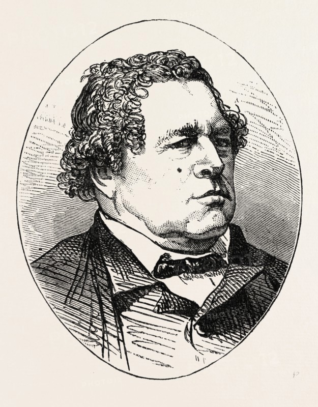 GEORGE SMITH, COUSIN OF THE PROPHET, US, USA, 1870s engraving