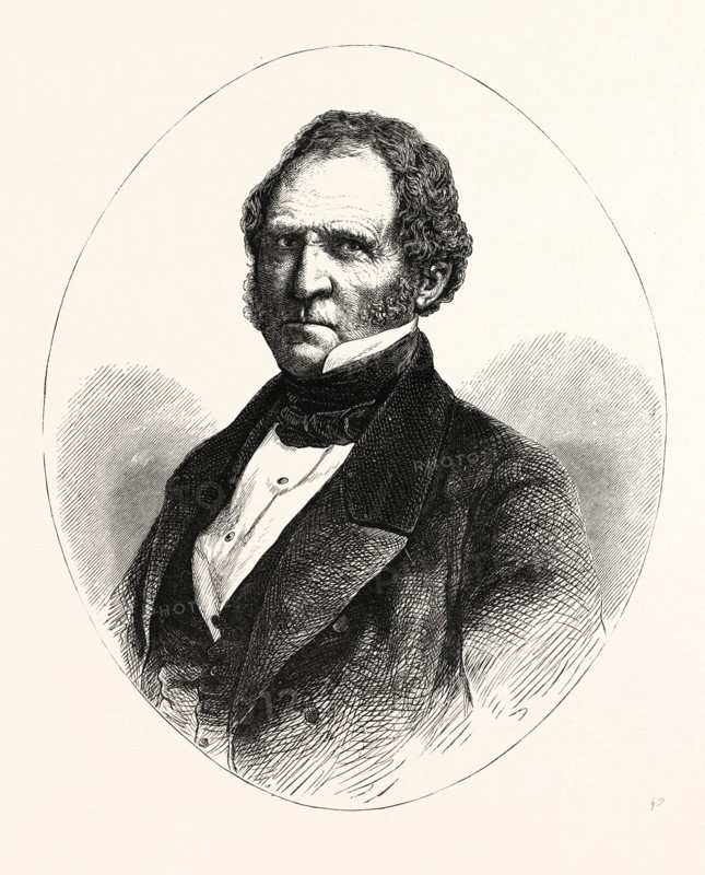 GENERAL SCOTT, US, USA, 1870s engraving