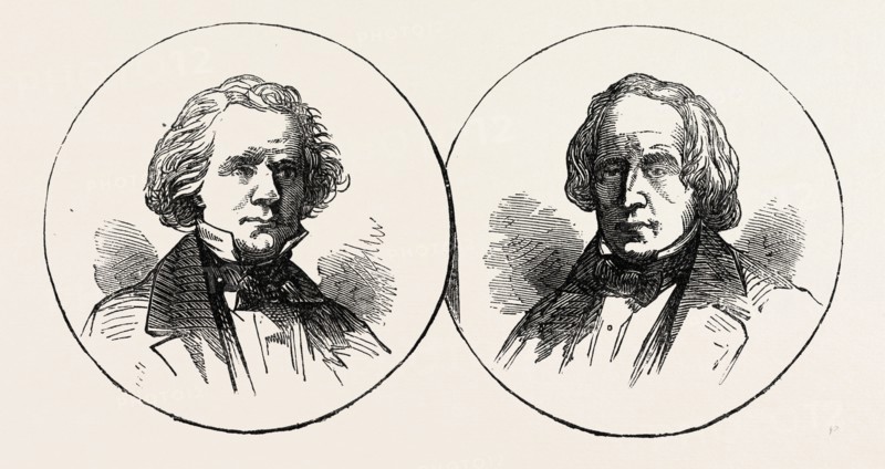 MR. MASON AND MR. SLIDELL, 1870s engraving