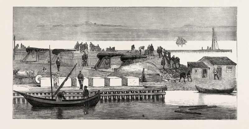RUSSIAN BATTERY ON THE NORTH SIDE OF THE MOUTH ON THE DANUBE