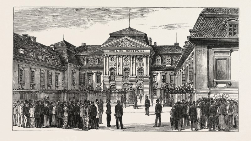 THE BERLIN CONGRESS â€î THE RAUZIWILL PALACE, RADZIWILL PALACE, PRINCE BISMARCK'S NEW OFFICIAL RESIDENCE, WHERE THE CONGRESS MEETS, GERMANY