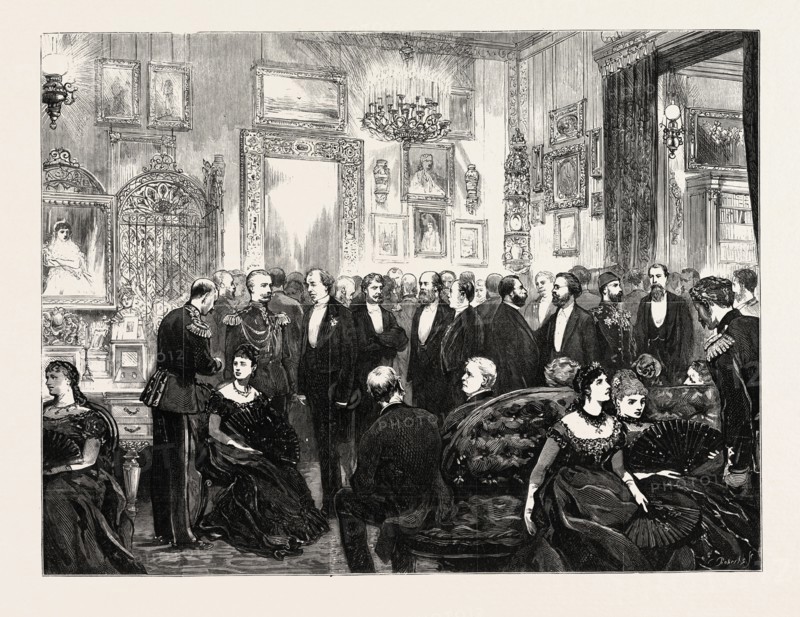 THE BERLIN CONGRESS, RECEPTION OF PLENIPOTENTIARIES AT THE BRITISH EMBASSY