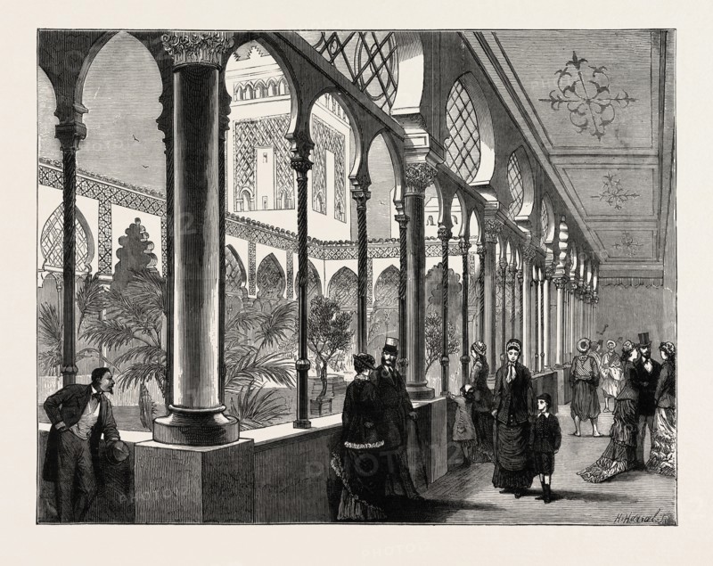 THE PARIS EXHIBITION, THE ALGERIAN COURT, FRANCE