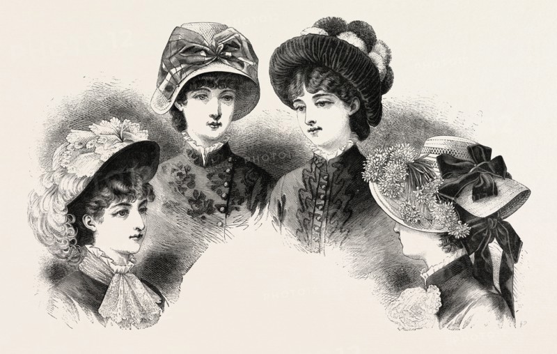 1882 FASHIONABLE HATS, FASHION