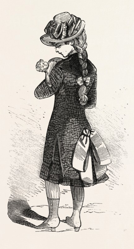 TRAVELLING COSTUME FOR GIRL OF SIX, 1882, FASHION