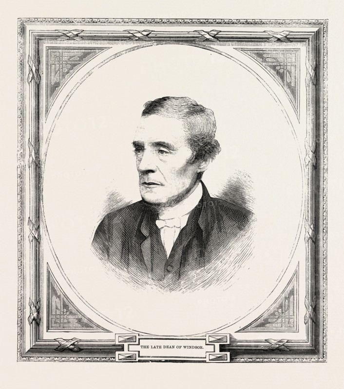 Dean of Windsor, ENGRAVING 1882, UK, britain, british, europe, united kingdom, great britain, european