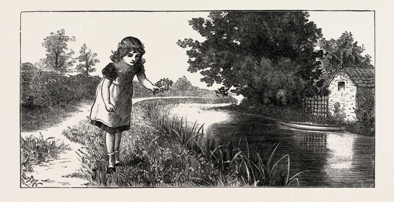 Queen Alice. From Song Land,  ENGRAVING 1882