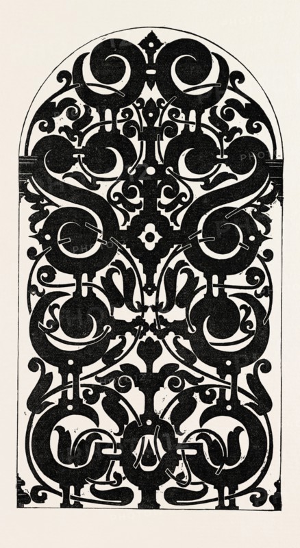 FRETWORK OR LINCUSTRA PAINTING, ENGRAVING 1882