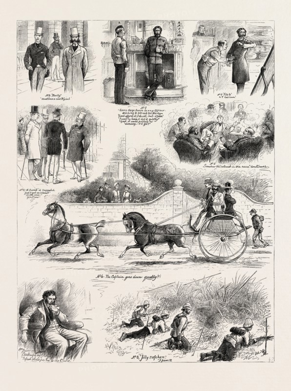 I VOLUNTEERED FOR THE ZULU WAR, ENGRAVING 1879
