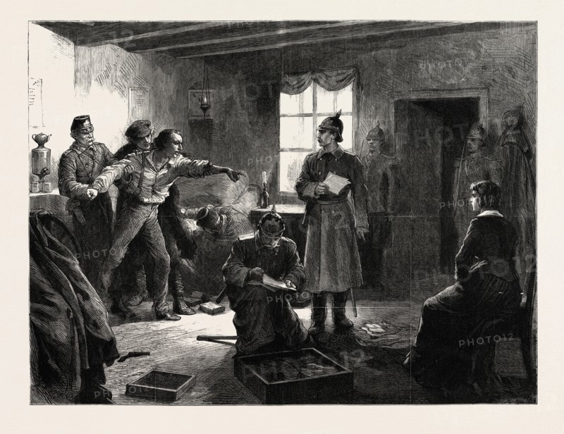 ARREST IN ST. PETERSBURG, RUSSIA, ENGRAVING 1879