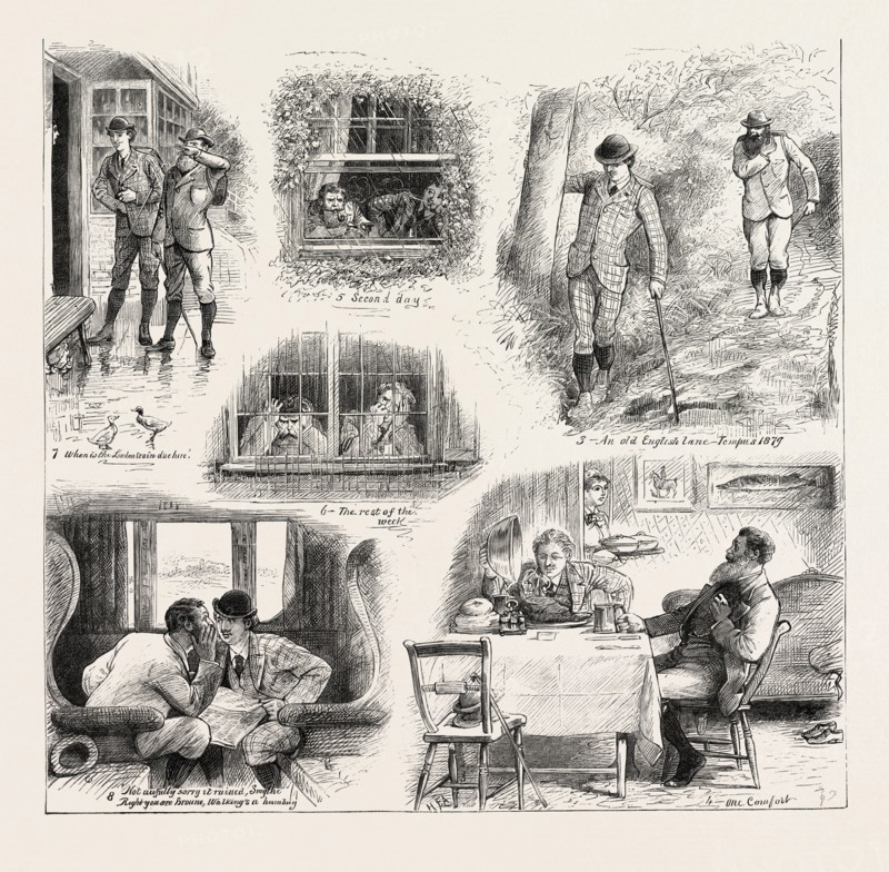 MEMORIES OF A WALKING TOUR, ENGRAVING 1879