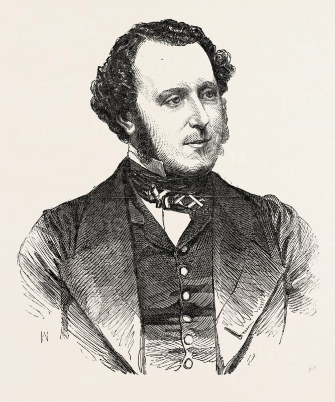 THE MARQUIS OF KILDARE, M.P. FOR KILDARE COUNTY; MOVER OF THE HOUSE OF COMMONS' ADDRESS TO THE THRONE, 1851 engraving