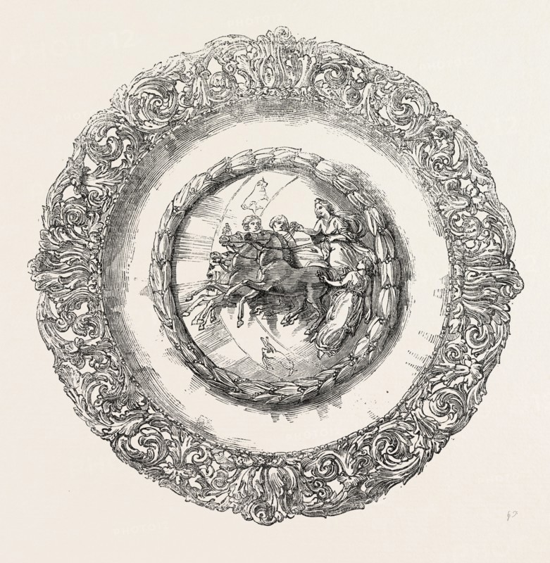 THE CROXTON PARK RACE PLATE, 1851 engraving