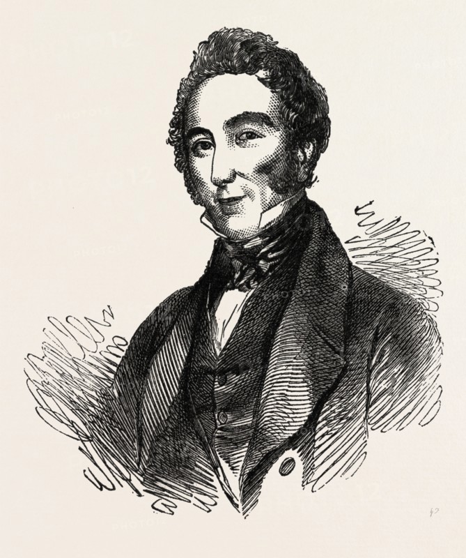 THE LATE MR. PARRY, 1851 engraving