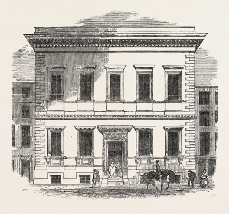 THE NEW MUSEUM OF PRACTICAL GEOLOGY, JERMYN STREET, LONDON, UK, 1851 engraving