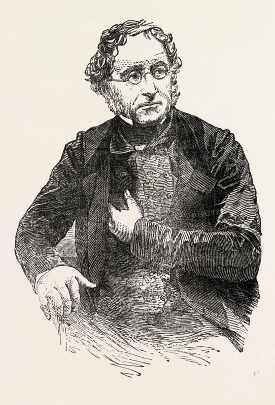 SIR HENRY THOMAS DE LA BECHE, C.D., F.R.S., F.G.S., F.L.S.; English geologist and palaeontologist who helped pioneer early geological survey methods, 1851 engraving