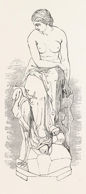 SOLITUDE ART UNION OF LONDON, UK, 1851 engraving