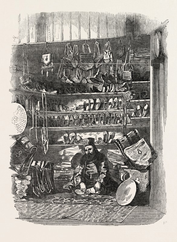 THE TUNIS COURT, CRYSTAL PALACE, THE GREAT EXHIBITION, HYDE PARK, LONDON, UK, 1851 engraving