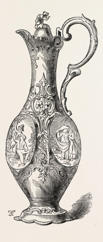 CLARET JUG, BY MR. DODD, 1851 engraving