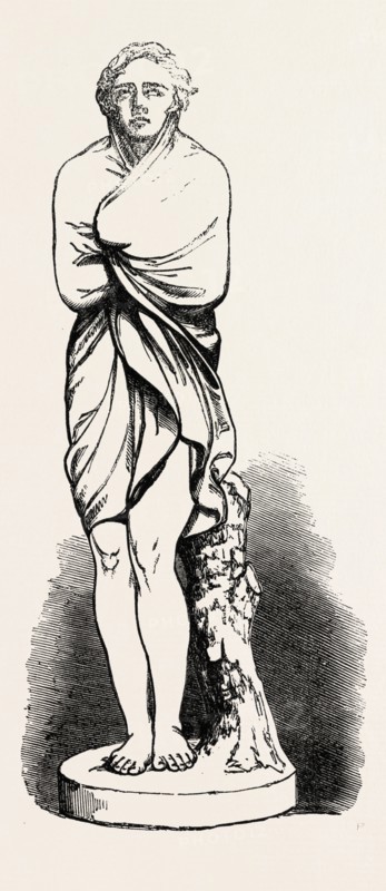 THE WANDERER BY J.H. FOLEY, 1851 engraving