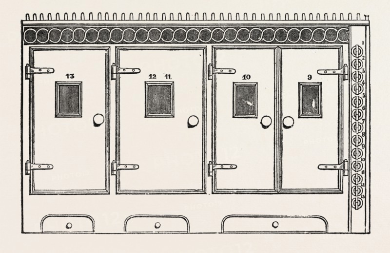 KING'S GAS COOKING RANGE, 1851 engraving