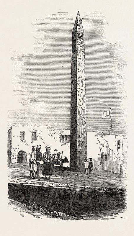CLEOPATRA'S NEEDLE, 1851 engraving
