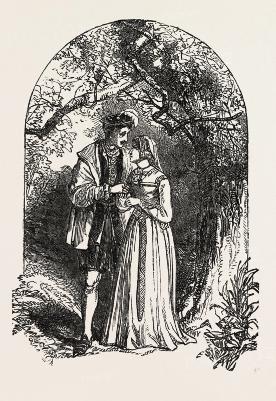 MY SWEET SWEETING BOOK OF ENGLISH SONGS, 1851 engraving