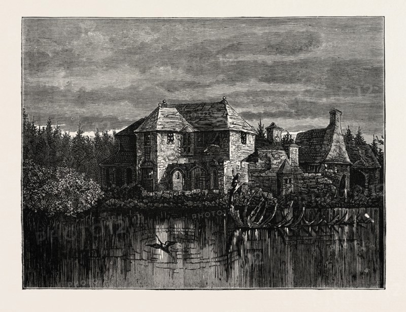WALSINGHAM HOUSE, BERMUDA, 1873 engraving