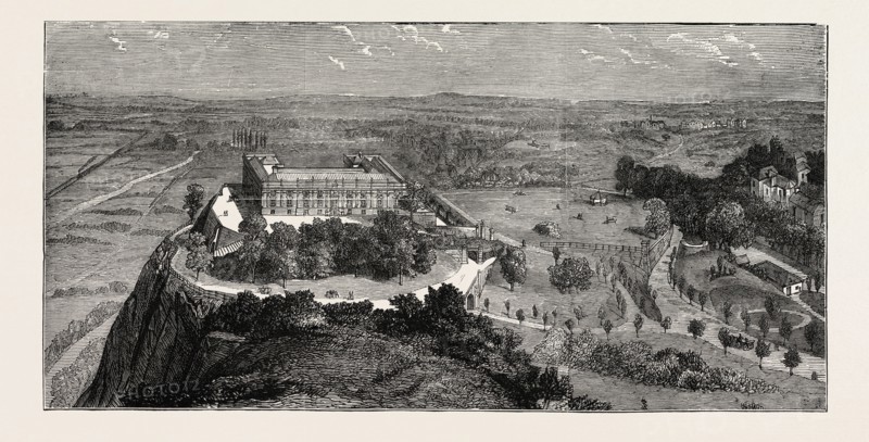 VIEW OF NOTTINGHAM CASTLE, UK