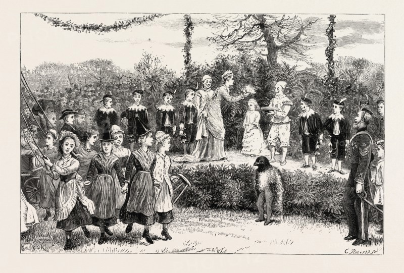 CROWNING THE MAY QUEEN