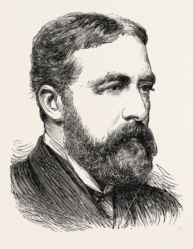 CAPT. J.H. GLOVER, R.N., HER MAJESTY'S SPECIAL COMMISSIONER AT ACCRA, GHANA, 1873 engraving
