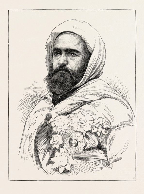 ABD-EL-KADER, 1873 engraving