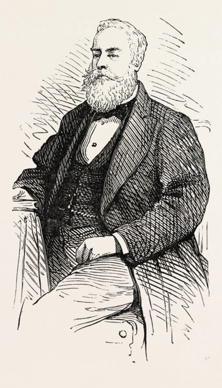 SIR. ALBERT DAVID SASSOON, K.S.I., 1873 engraving