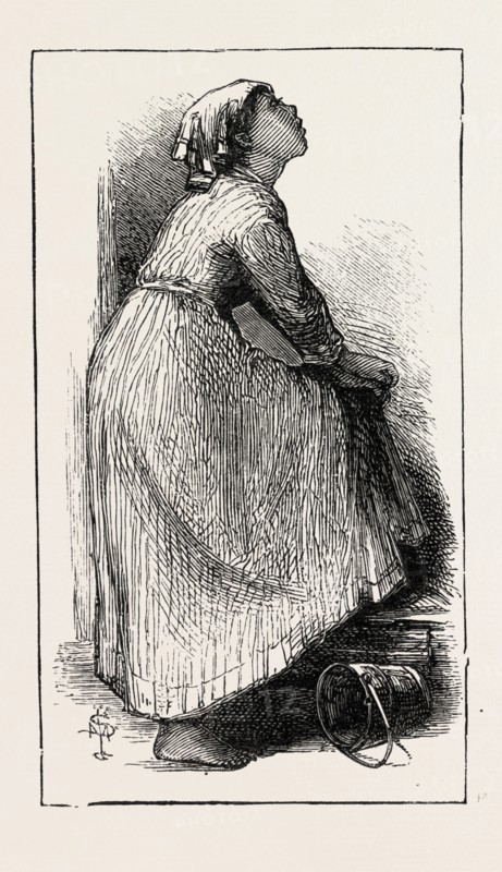 CHARACTER SKETCHES IN NORTH CAROLINA, UNITED STATES OF AMERICA: A GOOD LISTENER, US, USA, 1873 engraving