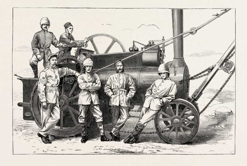 THE ASHANTEE WAR: UNIFORM OF ROYAL ENGINEERS DESTINED FOR THE SCENE OF ACTION, ANGLO ASHANTI WAR, GHANA, 1873 engraving