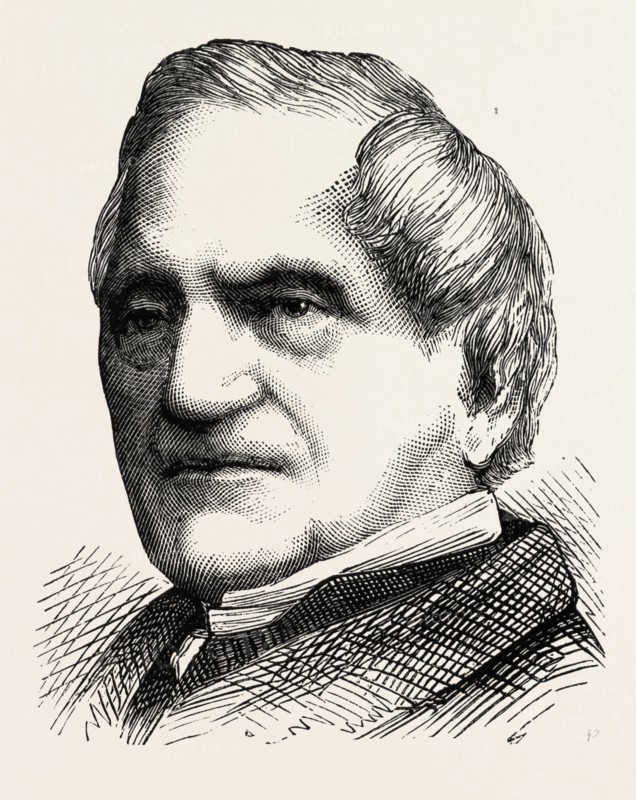 REV. PROFESSOR ADAM SEDGWICK, 1873 engraving