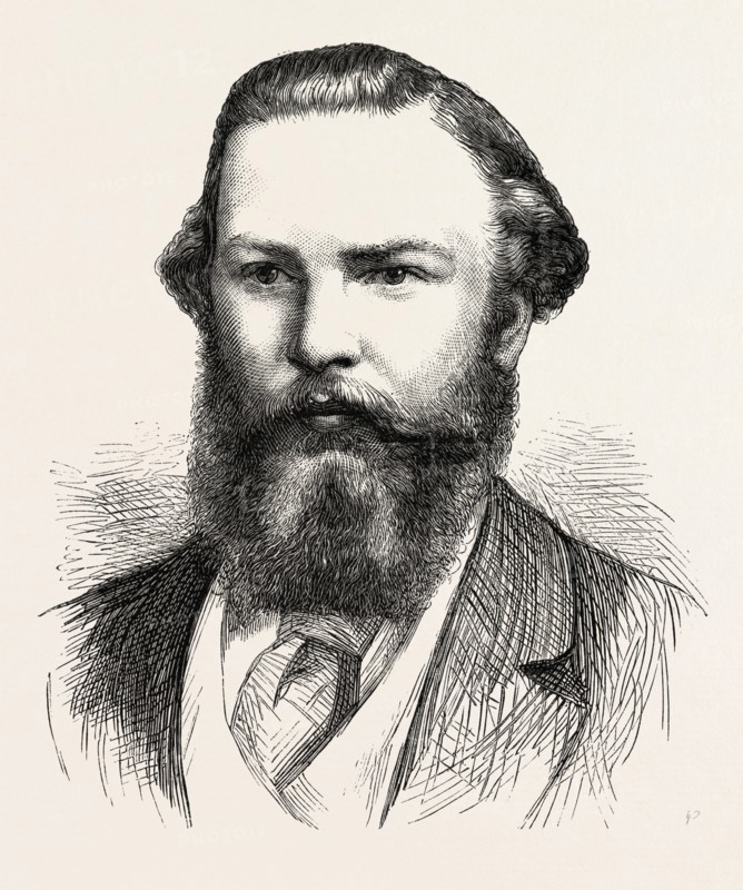 T.O. HARDING, ESQ., TRINITY COLLEGE, CAMBRIDGE, SENIOR WRANGLER, UK, 1873 engraving