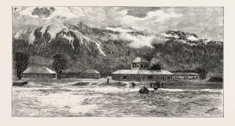 THE CAPTURE AND RELEASE OF COLONEL SYNGE: The Landing place of Katerina, where the Negotiations for the Release of Colonel Synge were carried on