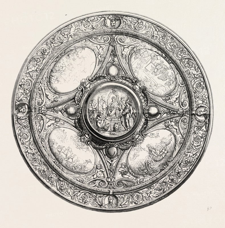 TESTIMONIAL PRESENTED TO LORD CHURSTON AT NEWTON ABBOTT, DEVON, UK, 1860 engraving
