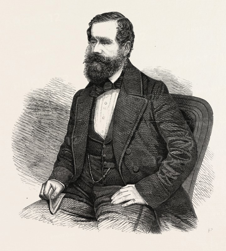 THE DUKE OF NEWCASTLE, K.G., 1860 engraving