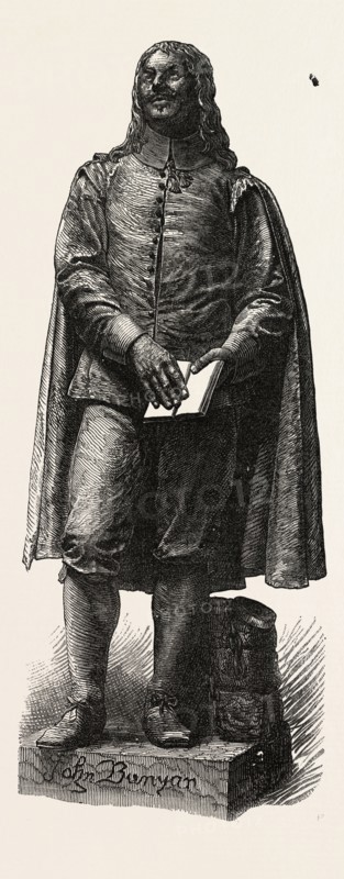 STATUE OF BUNYAN AT BEDFORD, UK