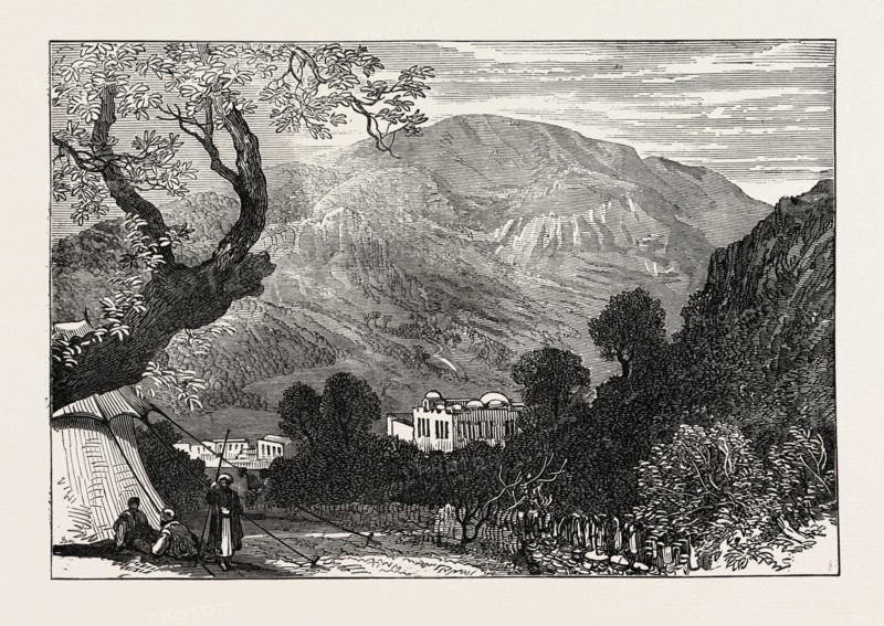 SKETCHES FROM PALESTINE: MOUNT EBAL AND SHECHEM (NABLOUS)