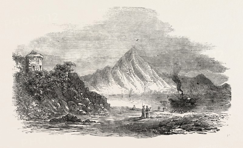 THE EUPHRATES VALLEY ROUTE TO INDIA, BAY OF ANTIOCH: MOUNT CASIUS IN THE DISTANCE