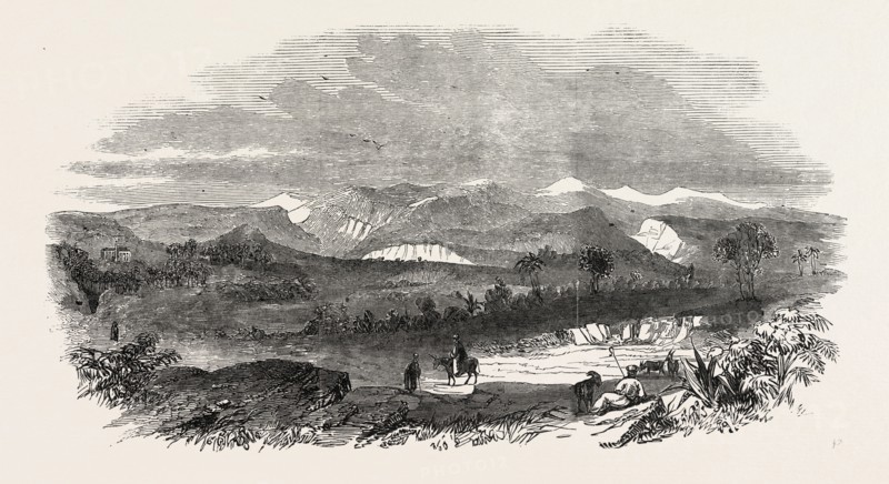 THE EUPHRATES VALLEY ROUTE TO INDIA: THE VALLEY OF SUEDIAH, WITH THE BRITISH FACTORY ON WOLF'S CRAIG